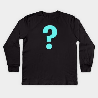 Question Mark Inquiry Design Kids Long Sleeve T-Shirt